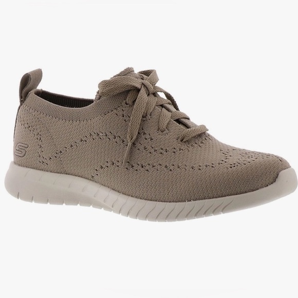 Skechers Shoes - Skechers | flex memory foam Swift Fit taupe sneakers Sz 10